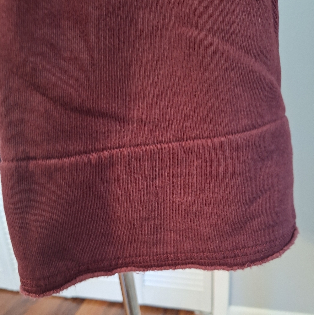Bryn Walker Oversized Bamboo Wine Cropped Cardigan Small *C6 - Picture 4 of 6
